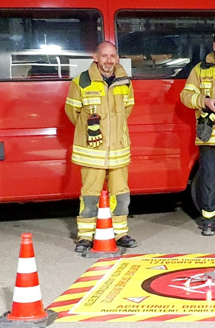 Karsten Rommel im Aus- und Übungsdienst bei BOS
